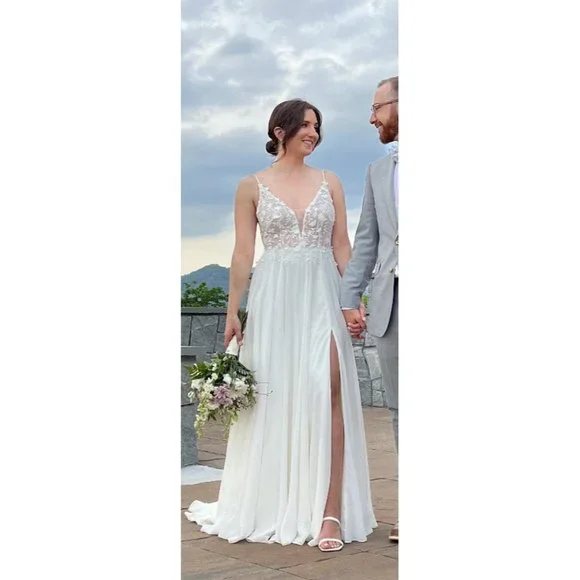 Anthropologie Jenny Yoo Kelsey Wedding Gown Size 2